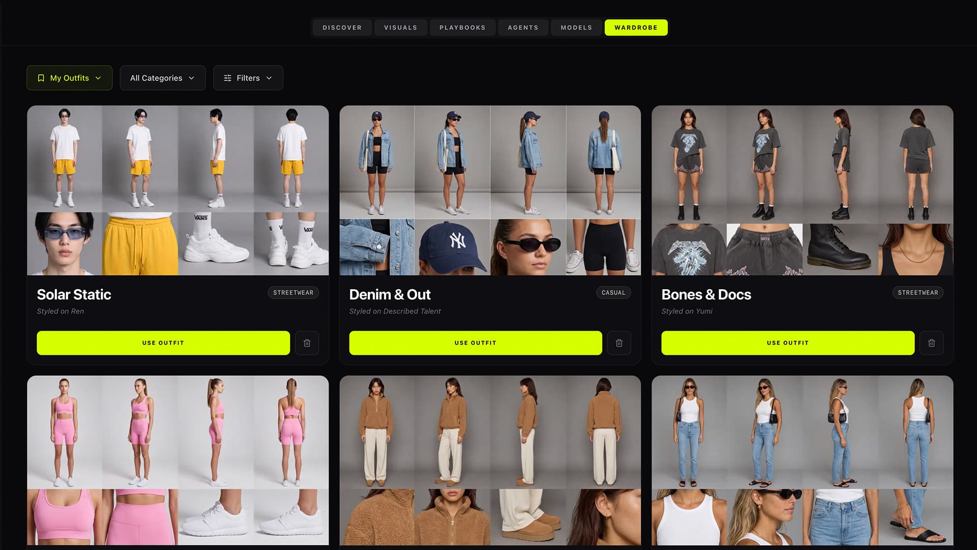 Searchable Outfit Library